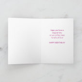 Carte Anniversaire de naissance de la petite-fille Age p (Intérieur)
