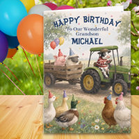Anniversaire de naissance de petit-fils Tracteur &
