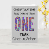 Carte Anniversaire de naissance propre et sobre personna (Fleur jaune)