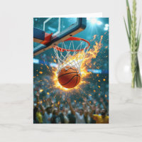 Anniversaire de Nephew Flaming Basketball in the N