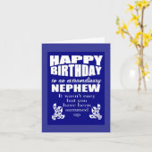 Carte Anniversaire de neveu (Fleur jaune)