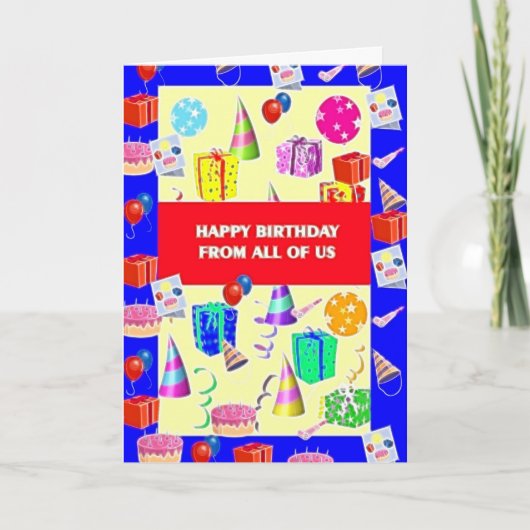 Carte Anniversaire De Nous Tous (Devant)