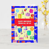 Carte Anniversaire De Nous Tous (Fleur jaune)