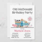 Carte Anniversaire de Old McDonald Farm (Devant)