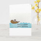 Carte Anniversaire de Otter (Fleur jaune)