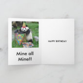 Carte anniversaire de panda (Intérieur)
