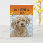 Carte Anniversaire de papa (Fleur jaune)