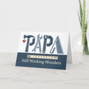 Carte Anniversaire de Papa Outils qui font encore des me