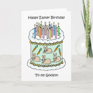 Carte Anniversaire de Pâques pour Godson