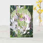 Carte Anniversaire de pasteur (Fleur jaune)