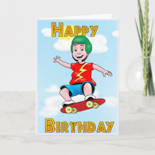 Carte Anniversaire de patinage