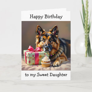 Carte Anniversaire de Paw-some pour soeur Berger Allem