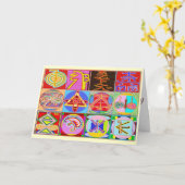 Carte Anniversaire de pays de bouleau joyeux - guérison (Fleur jaune)