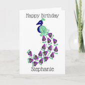 Carte Anniversaire de Peacock (Devant)