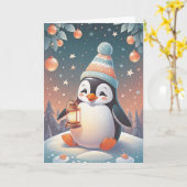 Carte Anniversaire de Penguin Pal (Fleur jaune)