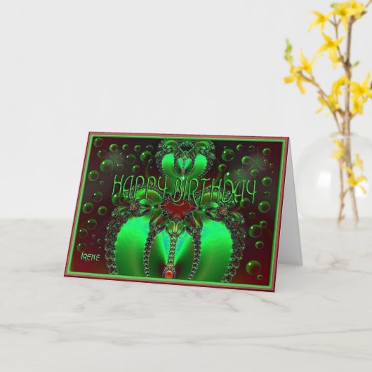 Carte Anniversaire de Peridot (Fleur jaune)