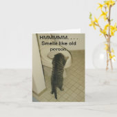 Carte anniversaire de personne âgée (Fleur jaune)