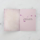 Carte anniversaire de petite-fille avec ballons roses (Intérieur)