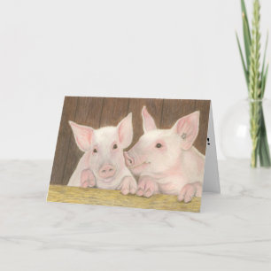 Carte Anniversaire de Piglets