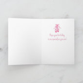 Carte Anniversaire de Pink Ballerina (Intérieur)