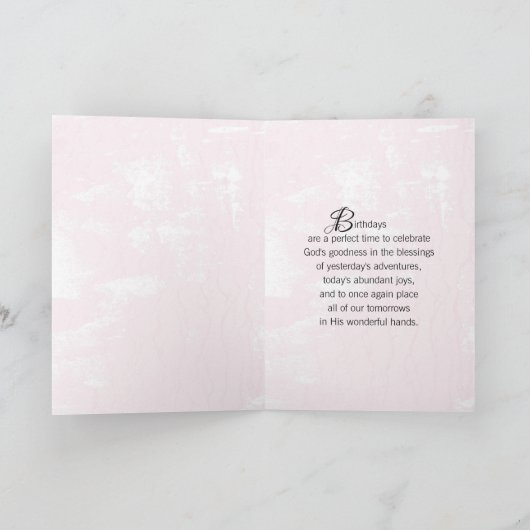 Carte Anniversaire de Pink Hydrangea (Intérieur)