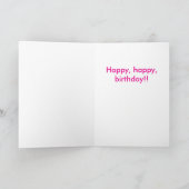 Carte Anniversaire de Pit Bull souriant (Intérieur)
