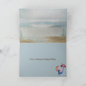 Carte anniversaire de plage (Intérieur)