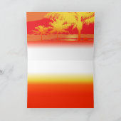 Carte Anniversaire de plage (Intérieur)