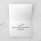 Carte Anniversaire de plongée en apnée (Intérieur)