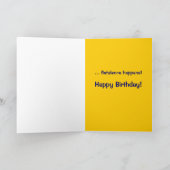 Carte Anniversaire de poisson d'or plus vieux "au-dessus (Intérieur)