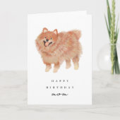Carte Anniversaire de Poméranie (Devant)