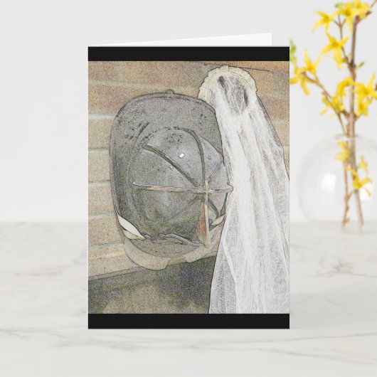 Carte Anniversaire de pompier (Fleur jaune)