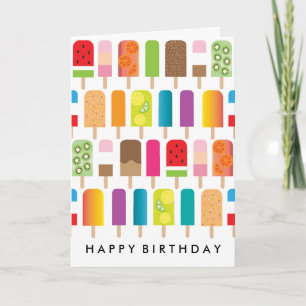 Carte Anniversaire de Popsicle d'amusement