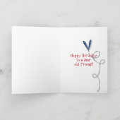 Carte Anniversaire de poupée et de marguerite de chiffon (Intérieur)