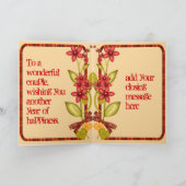 Carte Anniversaire de Pretty Flowers (Intérieur)