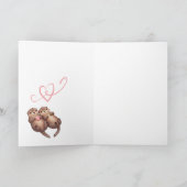 Carte Anniversaire de Punny d'animal de Otter d'importan (Intérieur)