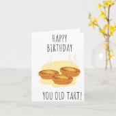 Carte Anniversaire de Puns Vieux Tarte (Fleur jaune)