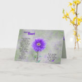 Carte Anniversaire de Purple Dahlia de Papa (Fleur jaune)