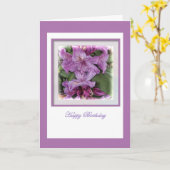 Carte Anniversaire de Purple Lilac (Fleur jaune)