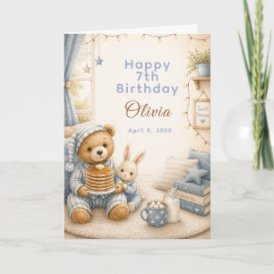 Carte Anniversaire de Pyjama Confortable