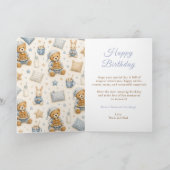 Carte Anniversaire de Pyjama Confortable (Intérieur)