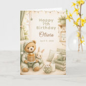 Carte Anniversaire de Pyjama Confortable (Fleur jaune)