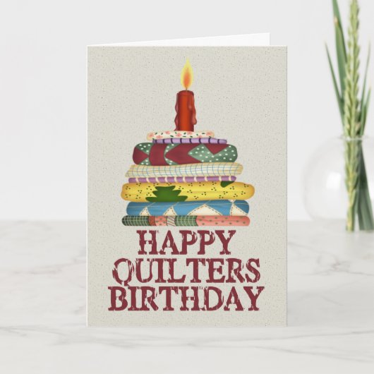 Carte Anniversaire de Quilters (Devant)