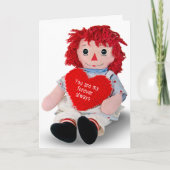 Carte Anniversaire de Rag Doll (Devant)