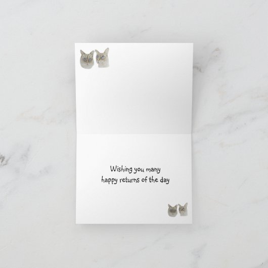 Carte Anniversaire de Ragdoll Cats (Intérieur)