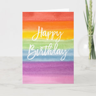Carte Anniversaire de Rainbow