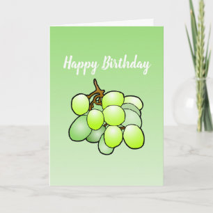 Carte Anniversaire de raisins pliés