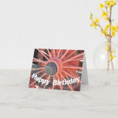 Carte Anniversaire de rayons (Fleur jaune)