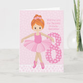 Carte Anniversaire de Red Hair Ballerina (Devant)