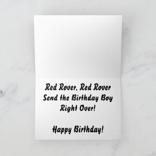 Carte Anniversaire de Red Rover (Intérieur)